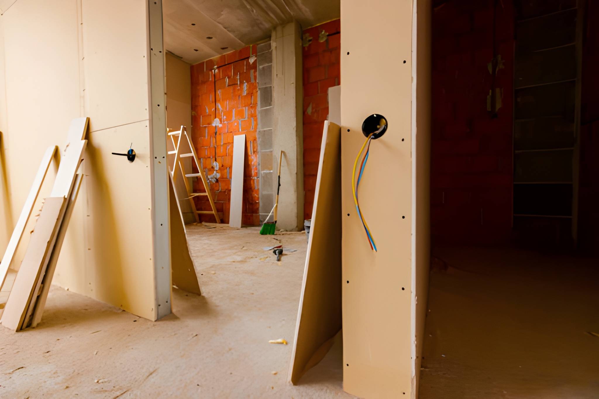 Gypsum Partition Walls